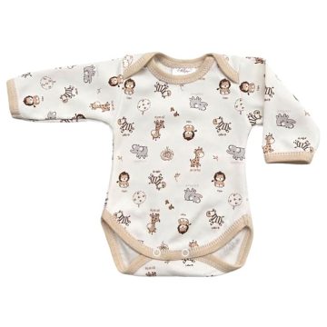 Vaganza Hosszú ujjú, békanyakú body - Szafari (50)