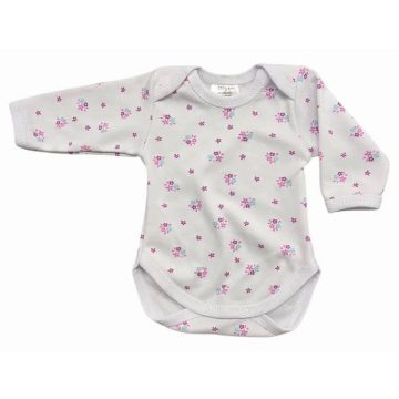 Vaganza Hosszú ujjú, békanyakú body - Virágszirmok (62)