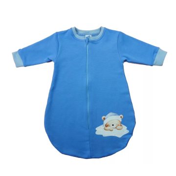   Belül bolyhos hosszú ujjú hálózsák  2,5 TOG - Macis mintával (86) - kék