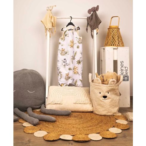 Szafarimintás ujjatlan bélelt tipegő hálózsák 2 TOG   (116-122)