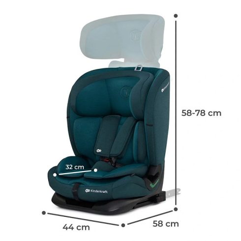 KINDERKRAFT ONETO3 i-Size Isofix Autósülés 76-150 cm - Harbor Blue