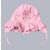 Pamut megkötős sapka, fülvédővel (48) - rózsaszín fodros