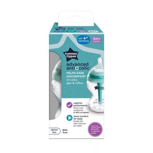 Tommee Tippee Advanced Anti-Colic Cumisüveg 150 ml 0 hó+
