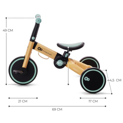 Kinderkraft 4Trike tricikli - Sunflower Blue