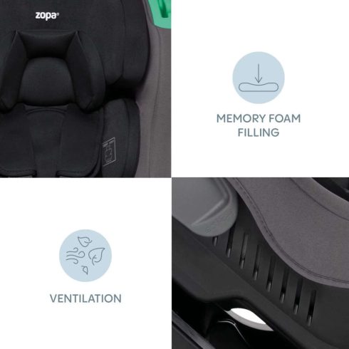 Zopa Verso autósülés I-Size 40-105 cm - Ivory Beige