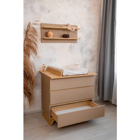 Faktum Sienna Cappuccino komód + pelenkázó toldalék