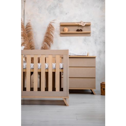 Faktum Sienna Cappuccino komód + pelenkázó toldalék