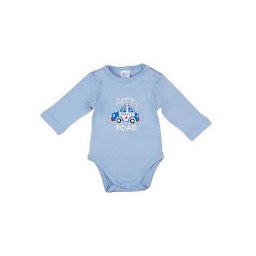 Hosszú ujjú baba body Rendőrautós mintával (62)