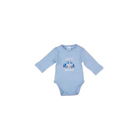 Hosszú ujjú baba body Rendőrautós mintával (62)