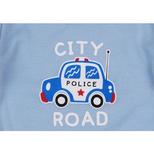 Hosszú ujjú baba body Rendőrautós mintával (62)