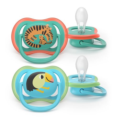 Avent SCF087/11 Ultra air játszócumi 6-18 hó - mintás fiús