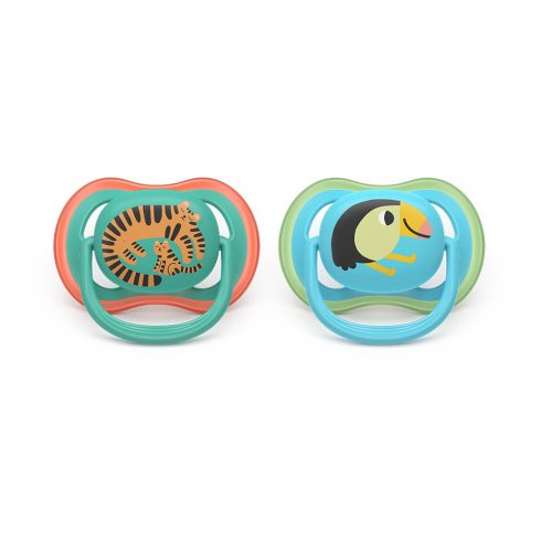 Avent SCF087/11 Ultra air játszócumi 6-18 hó - mintás fiús