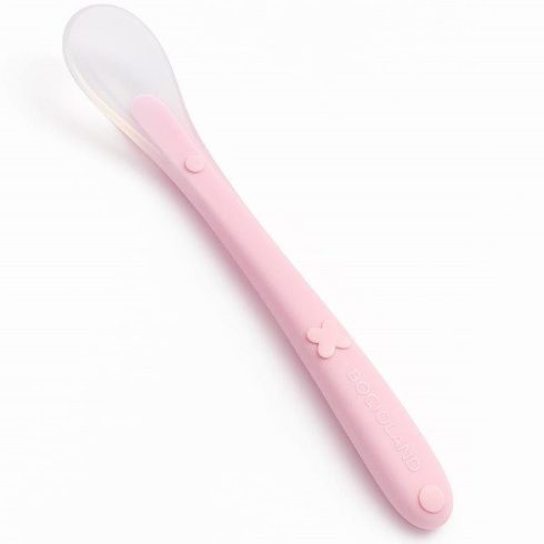 Bocioland puha szilikon etetőkanál 1 db - rózsaszín 