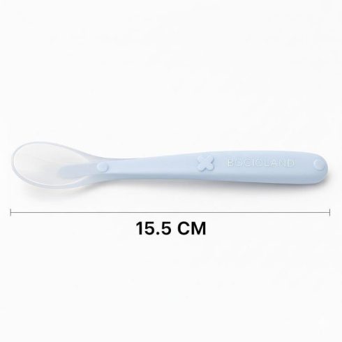 Bocioland puha szilikon etetőkanál 1 db - kék