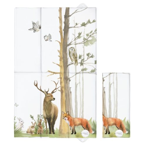 Pelenkázó alátét utazáshoz 50x80 cm - Basic Woodland