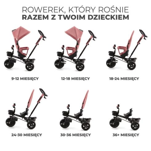 KINDERKRAFT Aveo Tricikli - Rose Pink 