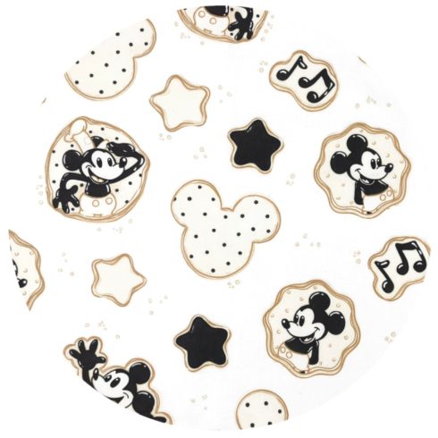 Baby Shop 60*120 cm pamut,gumis lepedő - Mickey bézs