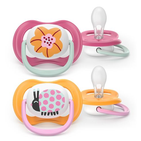 Avent SCF080/27 Ultra air happy játszócumi 6-18 hó - mintás lányos