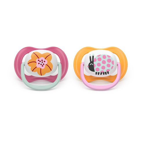 Avent SCF080/27 Ultra air happy játszócumi 6-18 hó - mintás lányos