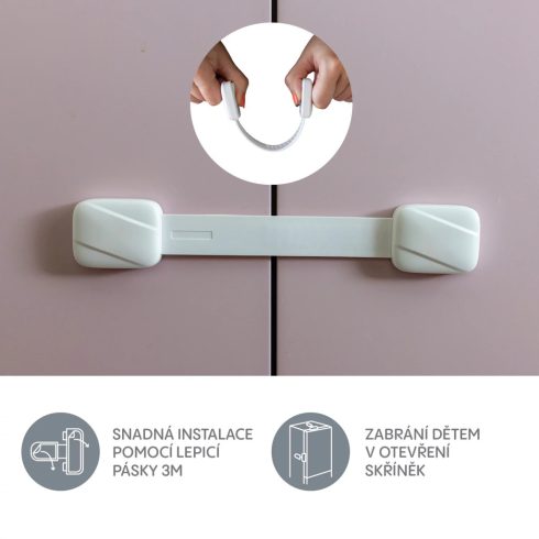 Zopa univerzális zár fehér - 1db