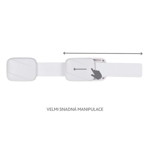 Zopa univerzális zár fehér - 1db