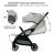 Kinderkraft APINO sport babakocsi 22 kg-ig - Dove grey 