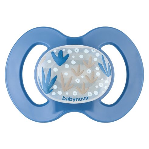 Baby-Nova Anatómiai nyugtató szilikon cumi night 6-18 hó - kék