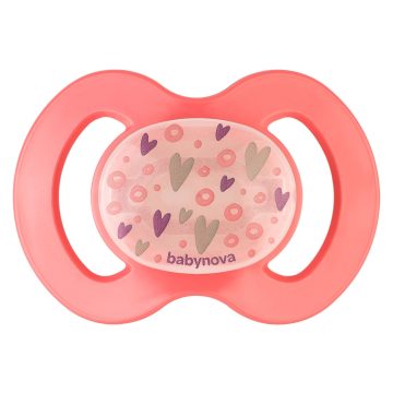   Baby-Nova Anatómiai nyugtató szilikon cumi night 6-18 hó - rózsaszín 