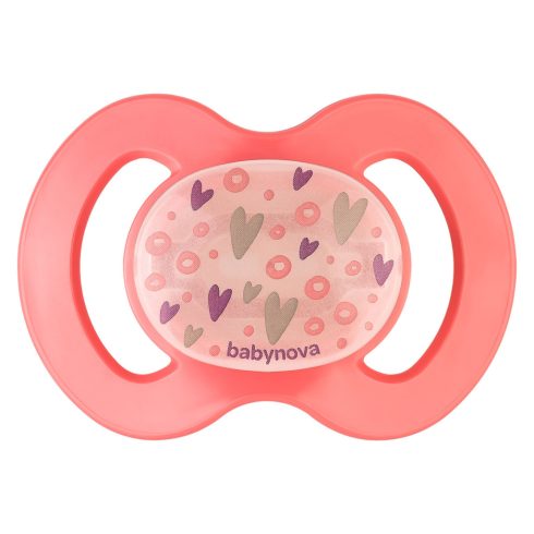 Baby-Nova Anatómiai nyugtató szilikon cumi night 6-18 hó - rózsaszín 