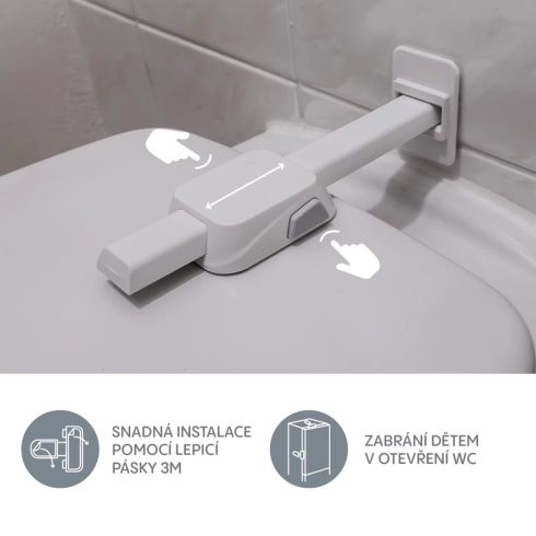 Zopa WC-zár 1db - fehér