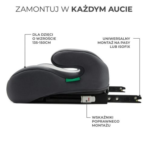 Kinderkraft i-Boost i-Size ülésmagasító 135-150 cm - Grey