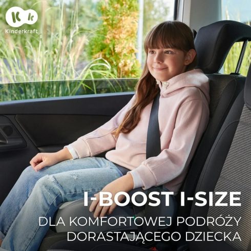 Kinderkraft i-Boost i-Size ülésmagasító 135-150 cm - Black