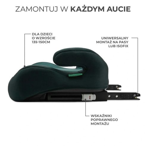 Kinderkraft i-Boost i-Size ülésmagasító 135-150 cm - Green