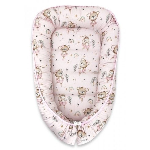 Baby Shop babafészek 55x75 cm - Kis balerina rózsaszín 