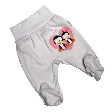 Babastar pamut pocaknadrág (50) Fehér Pingvinpár 