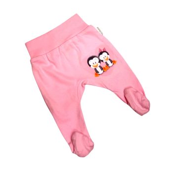 Babastar pamut pocaknadrág (56) Rózsaszín Pingvinpár 