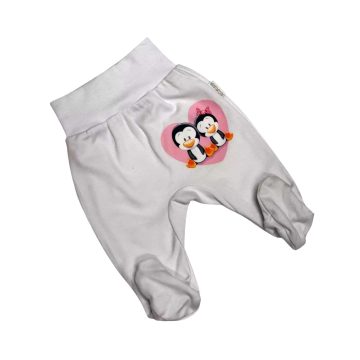 Babastar pamut pocaknadrág (56) Fehér Pingvinpár 