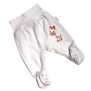 Babastar pamut pocaknadrág (68) Fehér Zsiráf Lány 