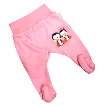 Babastar pamut pocaknadrág (68) Rózsaszín Pingvinpár 