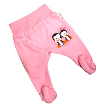 Babastar pamut pocaknadrág (80) Rózsaszín Pingvinpár 