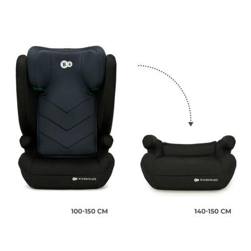 Kinderkraft  I-Spark i-size gyerekülés 100-150 cm  - Black