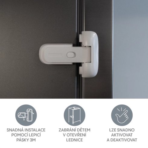 Zopa hűtőszekrény zár 1db - White