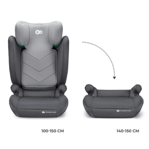 Kinderkraft  I-Spark i-size gyerekülés 100-150 cm  - Grey