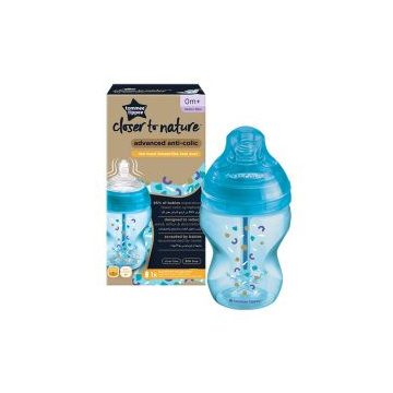   Tommee Tippee Advanced anti-colic cumisüveg 260 ml, 1 db - kék