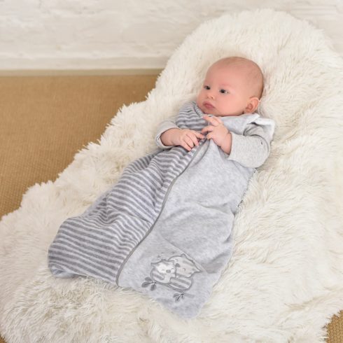 Kenguru Gold hálózsák "CSÍKOS" 2,5Tog 0-6 hó szürke bagoly