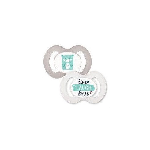 Baby-Nova nyugtató szilikon cumi szimmetrikus 18+hó 2db/csom. - LAUGH