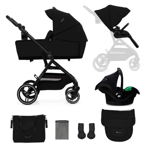 Kinderkraft YOXI  3in1 multifunkciós babakocsi - Pure Black