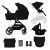 Kinderkraft YOXI  3in1 multifunkciós babakocsi - Pure Black