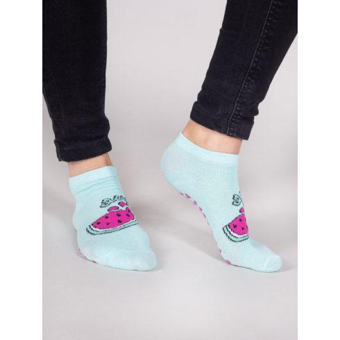 Pamut boka ABS zokni (17-19) - dinnye