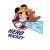 Disney textil tetra pelenka HERO MICKEY